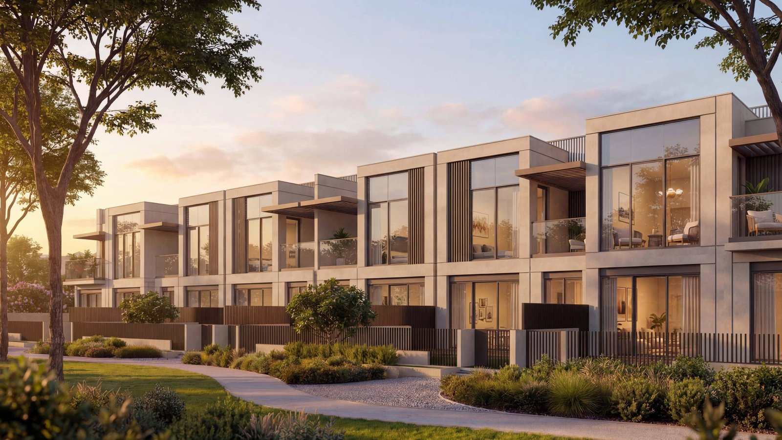 Community entrance architecture at Sobha City Abu Dhabi Phase 1 featuring grand design and luxury arrival experience